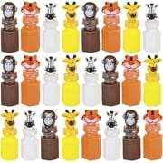 Everything You Need | Kicko - 3 Inch Zoo Animal Bubble Bottle - 24 Pieces